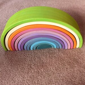 Colorful Wooden Rainbow Stacker